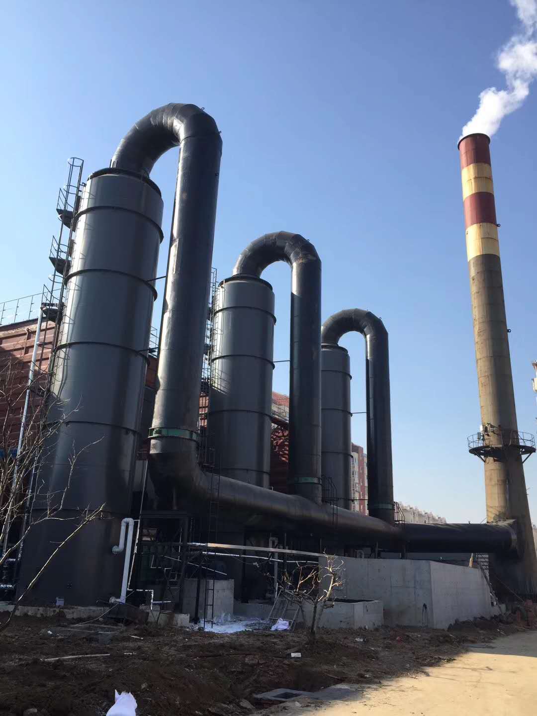 脫硫：3臺20T鍋爐脫硫